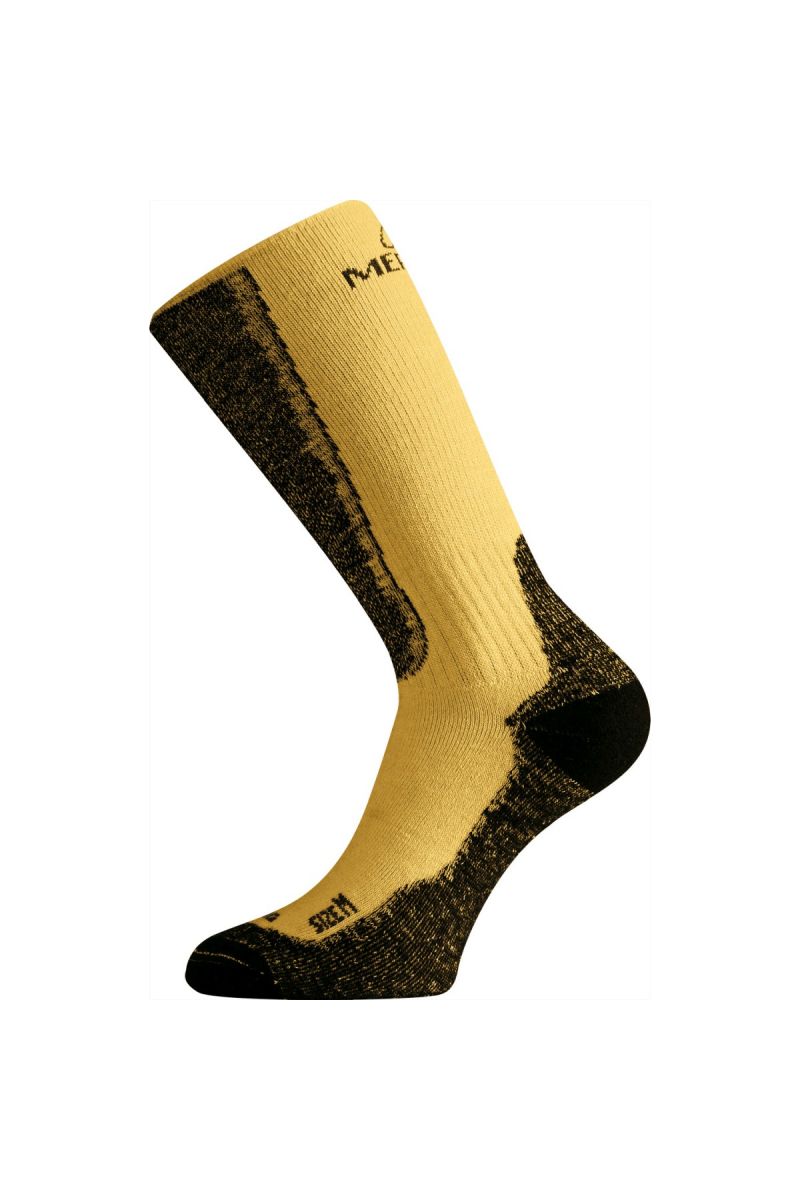 Lasting WSM 640 horčicová merino ponožky Veľkosť: (42-45) L
