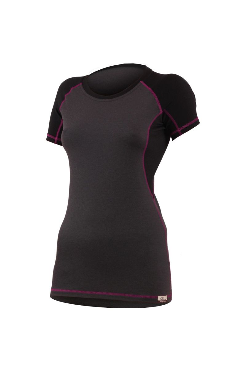 Lasting Vlnené Merino triko ZITA 8945 šedá Veľkosť: XS