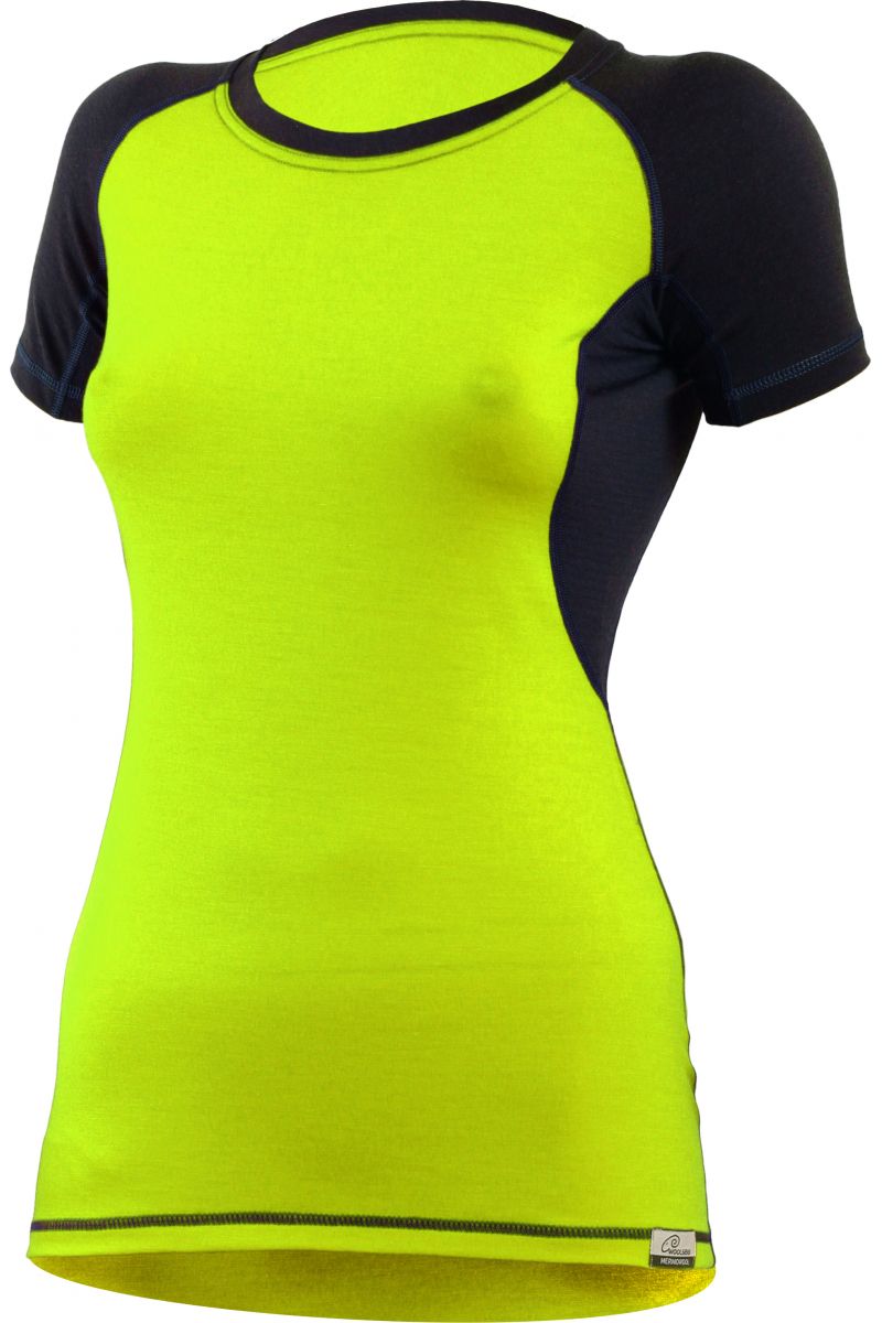 Lasting ZITA 6980 žltá vlnené Merino triko Veľkosť: XXS