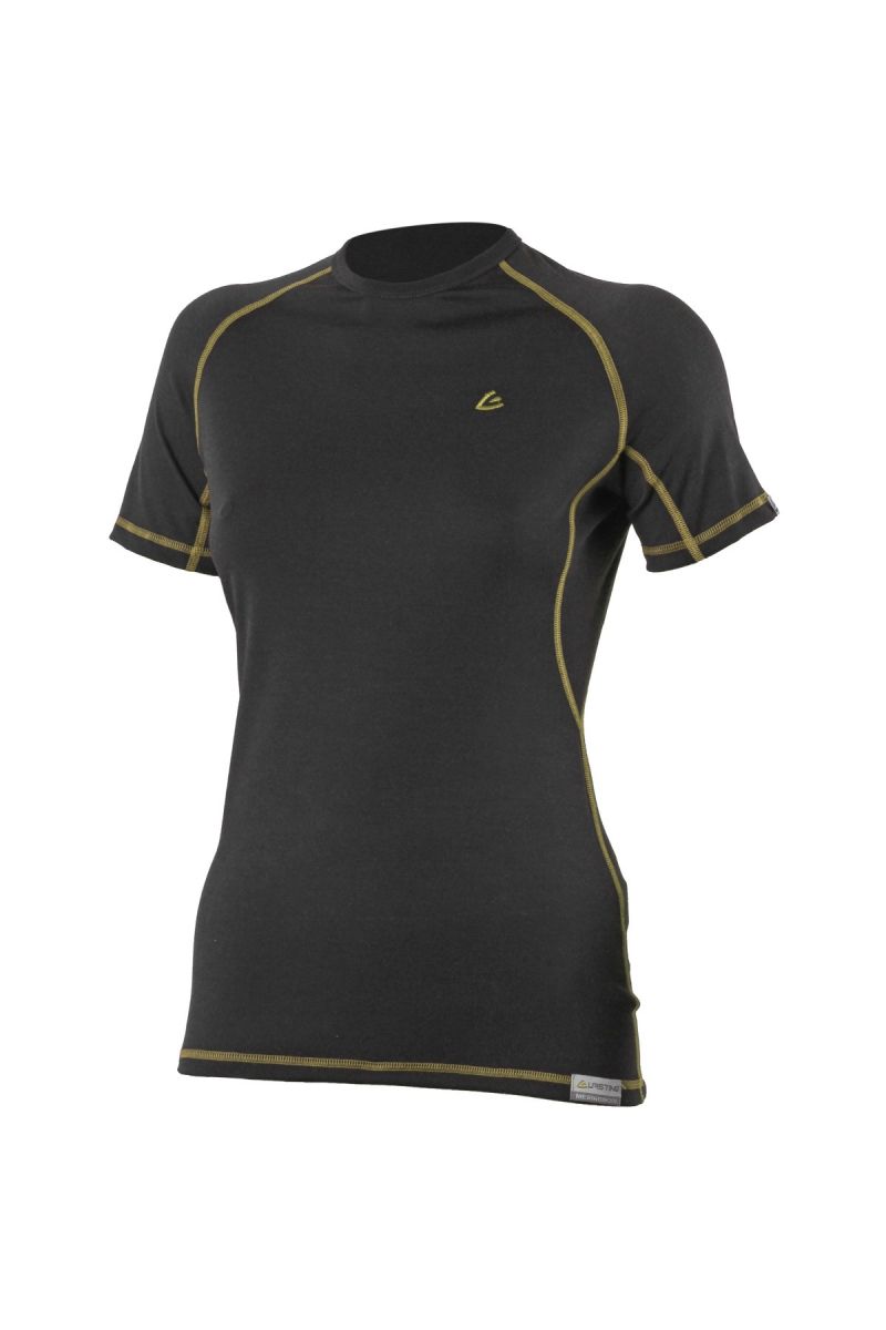 Lasting ZITA 9072 čierne vlnené merino triko Veľkosť: L