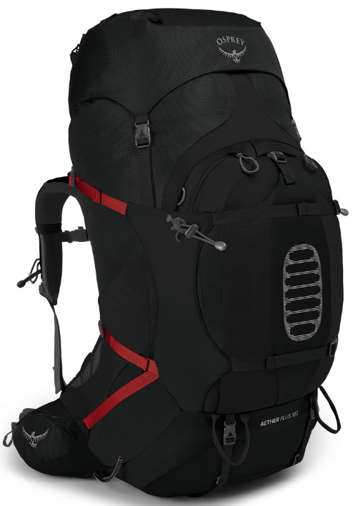 Osprey Aether PLUS 100 black Veľkosť: S/M