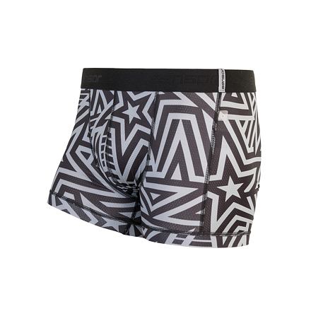 SENSOR COOLMAX IMPRESS pánske trenírky čierna / stars Veľkosť: S