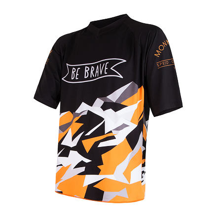 SENSOR CYKLO BRAVE pánsky dres voľný kr.ruk. čierna Veľkosť: S 8592837040165