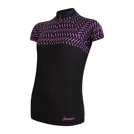 SENSOR CYKLO WAVE dámsky dres kr.rukáv čierna Veľkosť: L 8592837066462