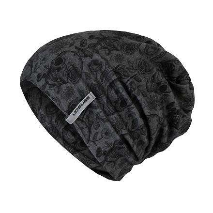 Sensor čiapka MERINO IMPRESS čierna / skulls Veľkosť: L 8592837070063
