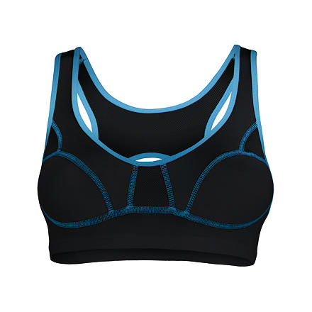 SENSOR LISSA podprsenka čierna / modrá Veľkosť: 70B 8595233884661