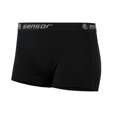 SENSOR MERINO ACTIVE dámske nohavičky s nohavičkou čierna Veľkosť: S