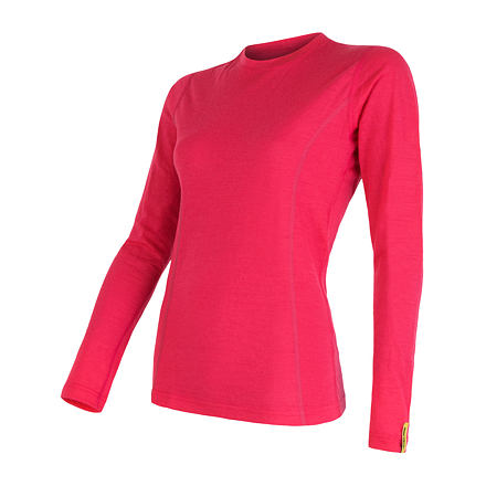 SENSOR MERINO ACTIVE dámske tričko dl.rukáv magenta Veľkosť: S