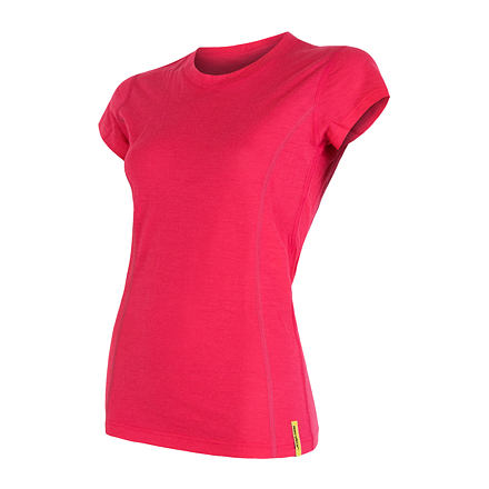 SENSOR MERINO ACTIVE dámske tričko kr.rukáv magenta Veľkosť: M