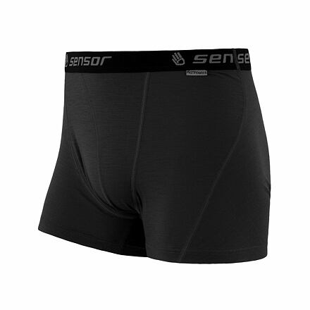 SENSOR MERINO ACTIVE pánske trenírky čierna Veľkosť: M