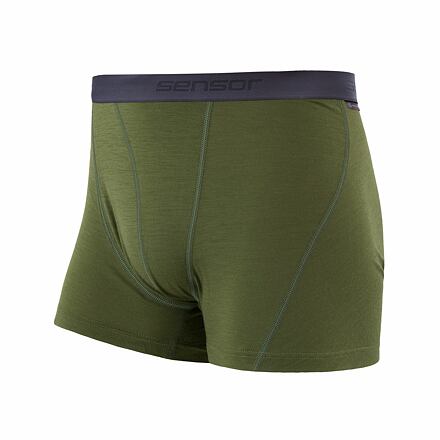 SENSOR MERINO ACTIVE pánske trenírky safari Veľkosť: L