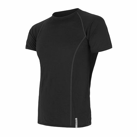 SENSOR MERINO ACTIVE pánske tričko kr.rukáv čierna Veľkosť: S