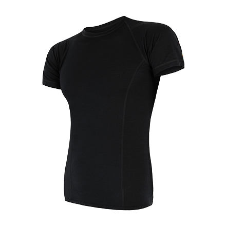 SENSOR MERINO AIR pánske tričko kr.rukáv čierna Veľkosť: XXL 8592837046143