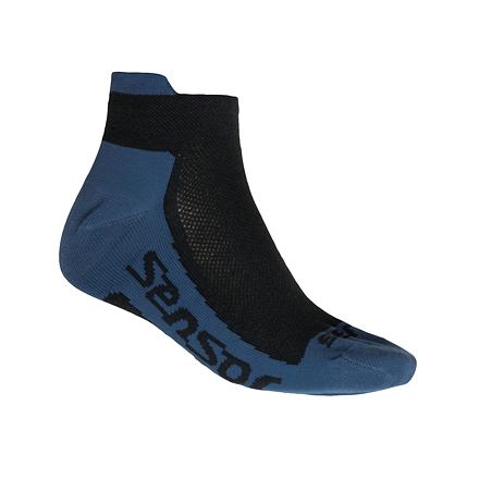 SENSOR PONOŽKY RACE COOLMAX INVISIBLE černá / modrá Veľkosť: 3/5
