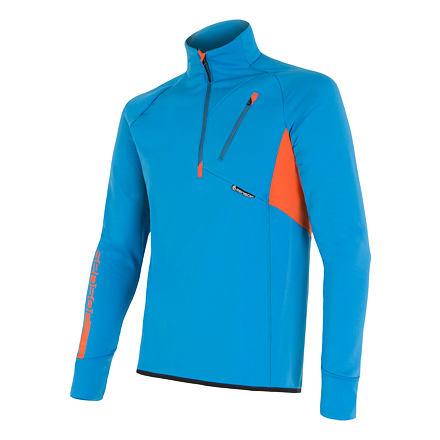 SENSOR TECNOSTRETCH pánska mikina kr.zip modrá Veľkosť: XXL 8592837022000