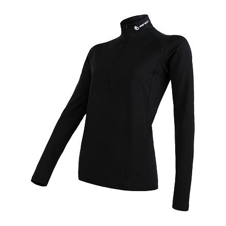 SENSOR THERMO dámske tričko dl.rukáv zips čierna Veľkosť: XL 8592837062358