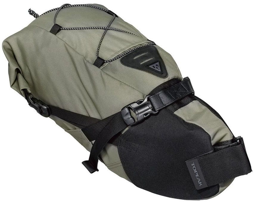 TOPEAK bikepacking BACKLOADER, rolovacie brašna na sedlovku 10l zelená Veľkosť: UNI 4710069687840