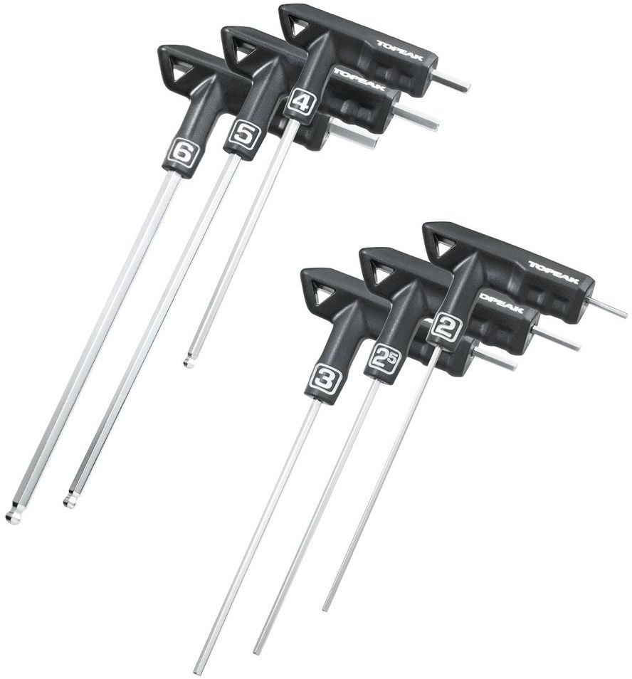 TOPEAK náradie T-HANDLE DUOHEX WRENCH SET 6 Veľkosť: UNI