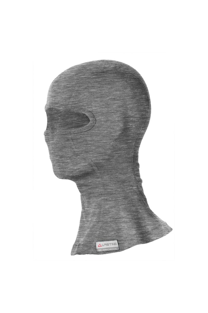 Lasting WAK 8484 šedá vlnená merino kukla Veľkosť: L/XL