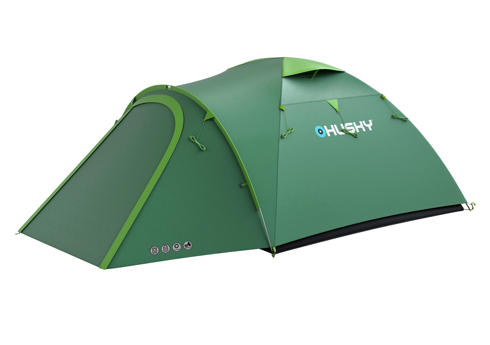 Husky Stan Outdoor Bizon 4 plus zelená Veľkosť: OneSize