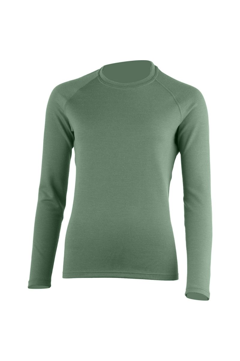Lasting dámska merino mikina LENA 6666 zelená Veľkosť: L