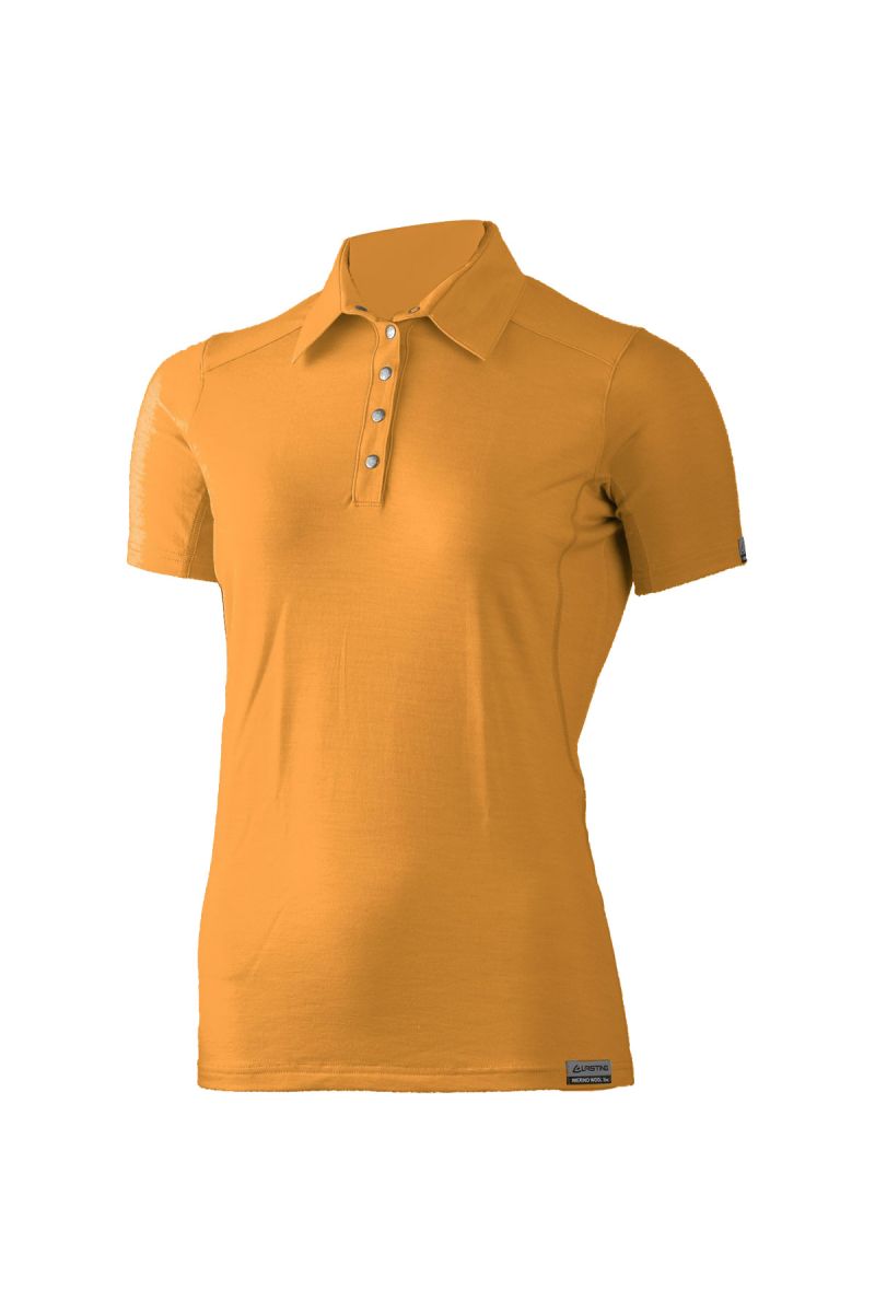 Lasting dámska merino polo košele ALISA horčicová Veľkosť: L
