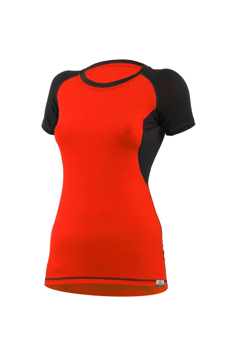 Lasting dámske merino triko ZITA červené Veľkosť: M