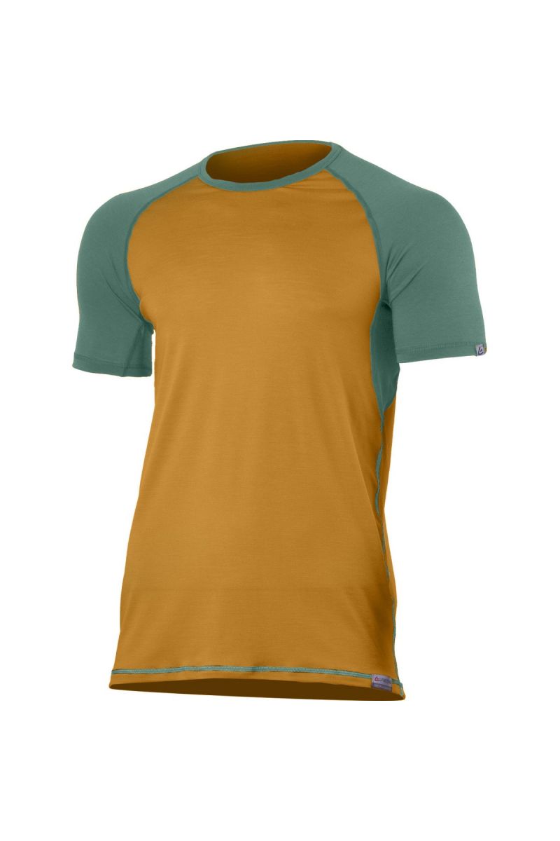 Lasting pánske merino tričko OTO 2475 horčicové Veľkosť: L