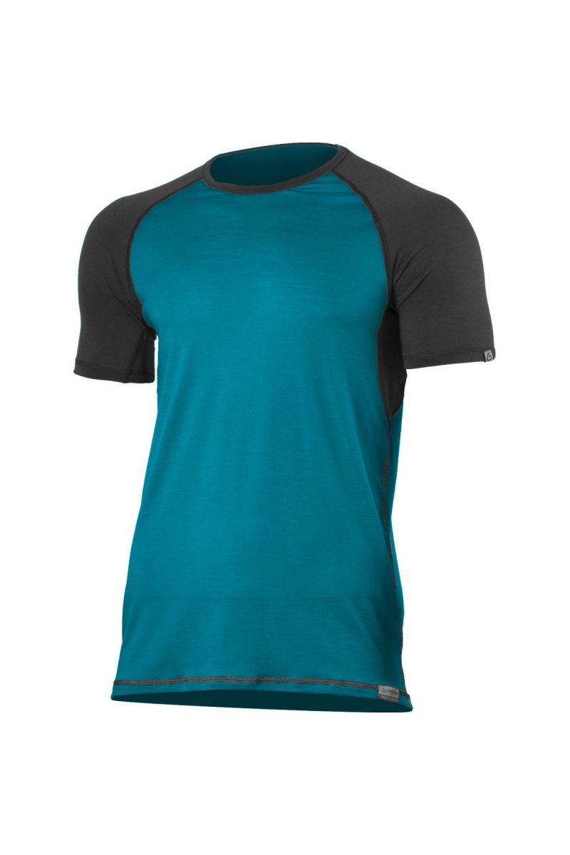 Lasting pánske merino tričko OTO 5880 modré Veľkosť: L