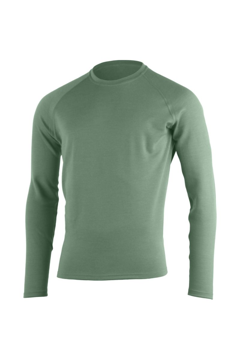 Lasting pánska merino mikina WITY 6666 zelená Veľkosť: L