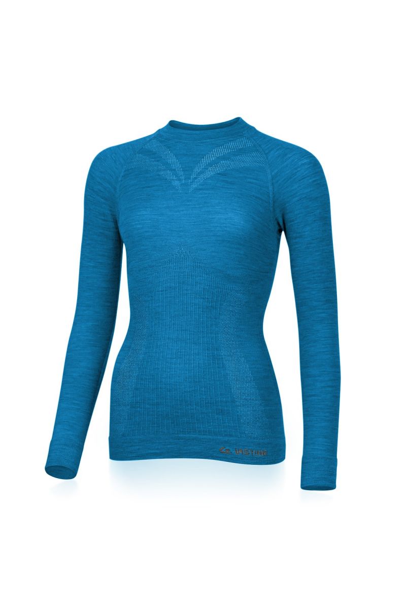 Lasting dámske merino tričko MATALA 5150 modré Veľkosť: L/XL 8596445035438