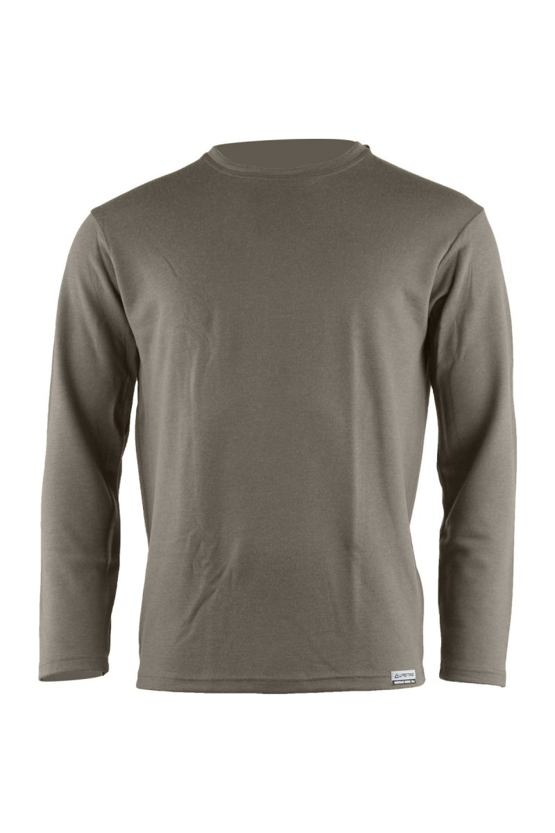 Lasting pánska merino mikina WOLK 7373 hnedá Veľkosť: M