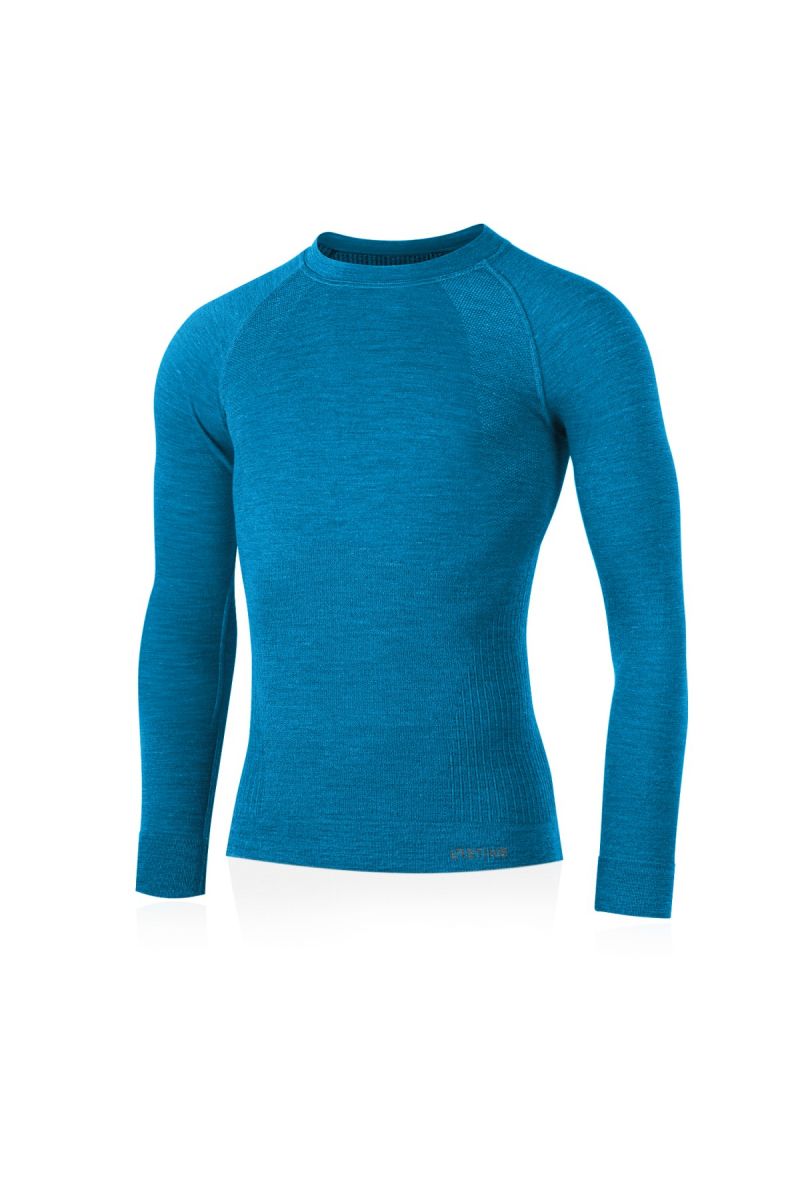 Lasting pánske merino tričko MAPOL 5150 modré Veľkosť: L/XL
