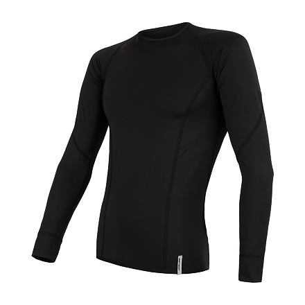 SENSOR COOLMAX TECH pánske tričko dl.rukáv čierna Veľkosť: S