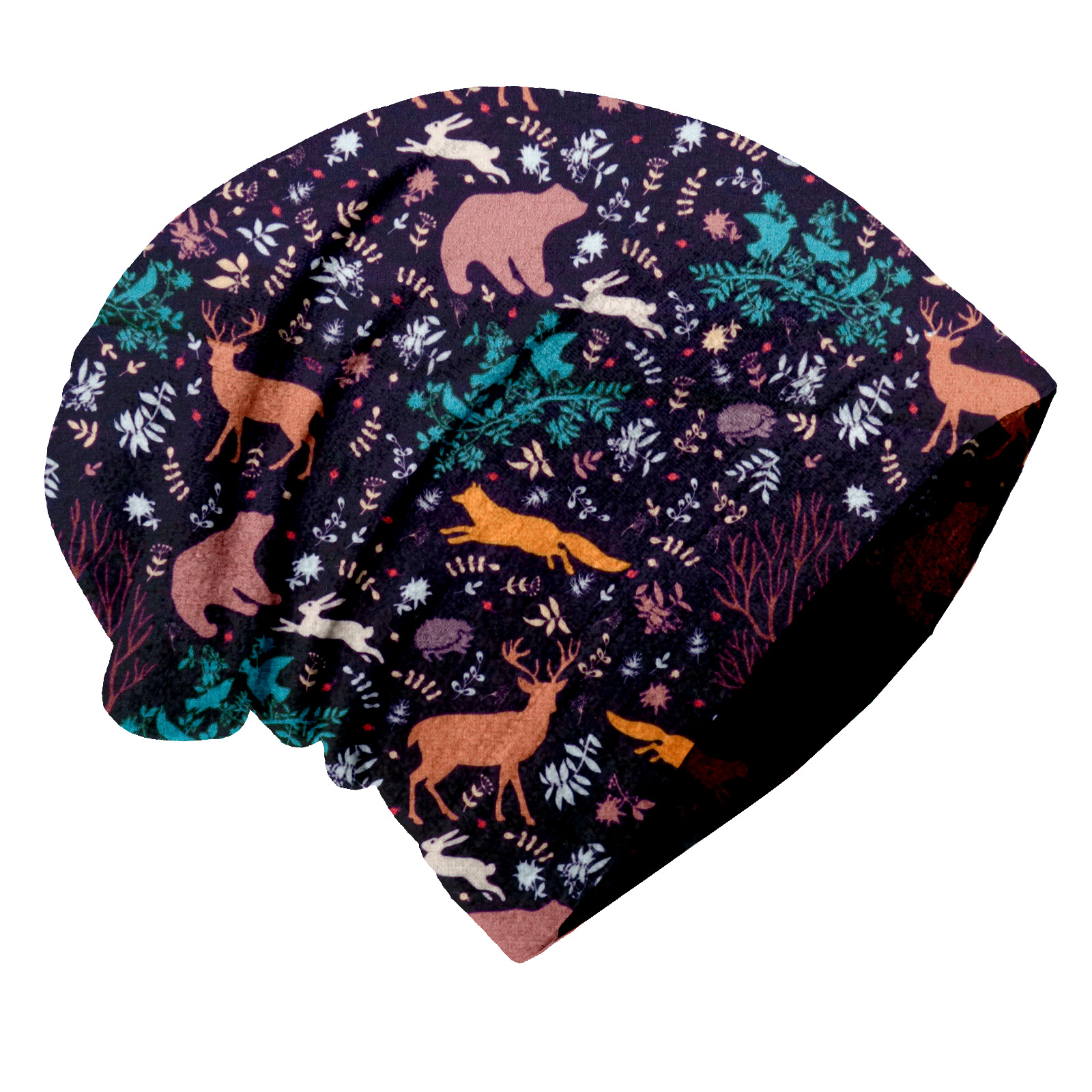 Unuo Unuo, Detská čiapka fleecová zálusk, Nočná zvieratka Veľkosť: S 8596227088515