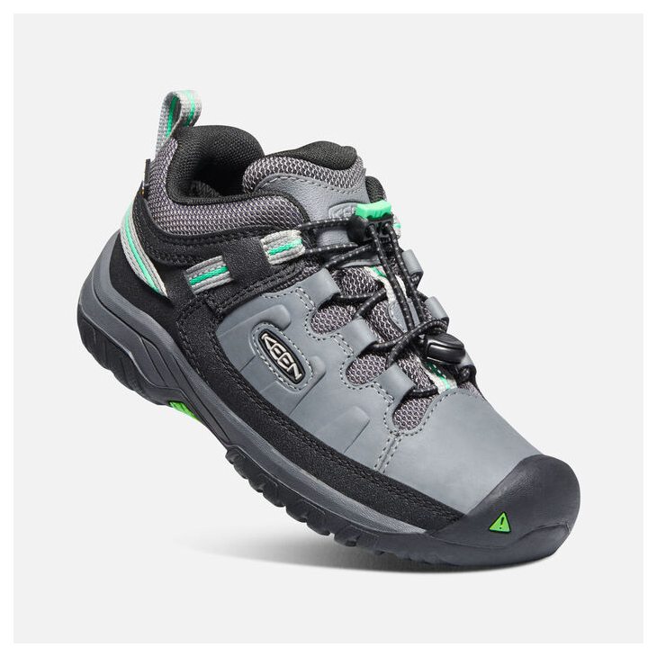 Keen Targhee LOW WP YOUTH steel grey / irish green Veľkosť: 25/26
