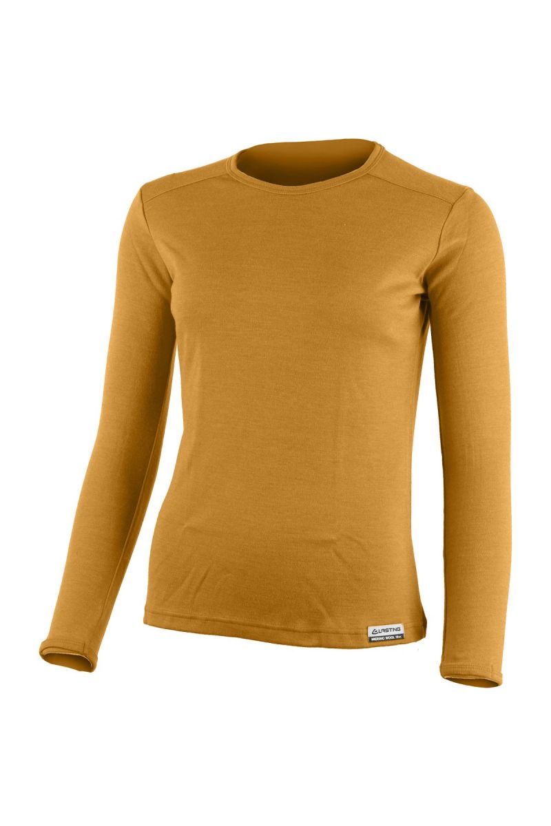 Lasting dámska merino mikina BELA 2424 horčicová Veľkosť: XL