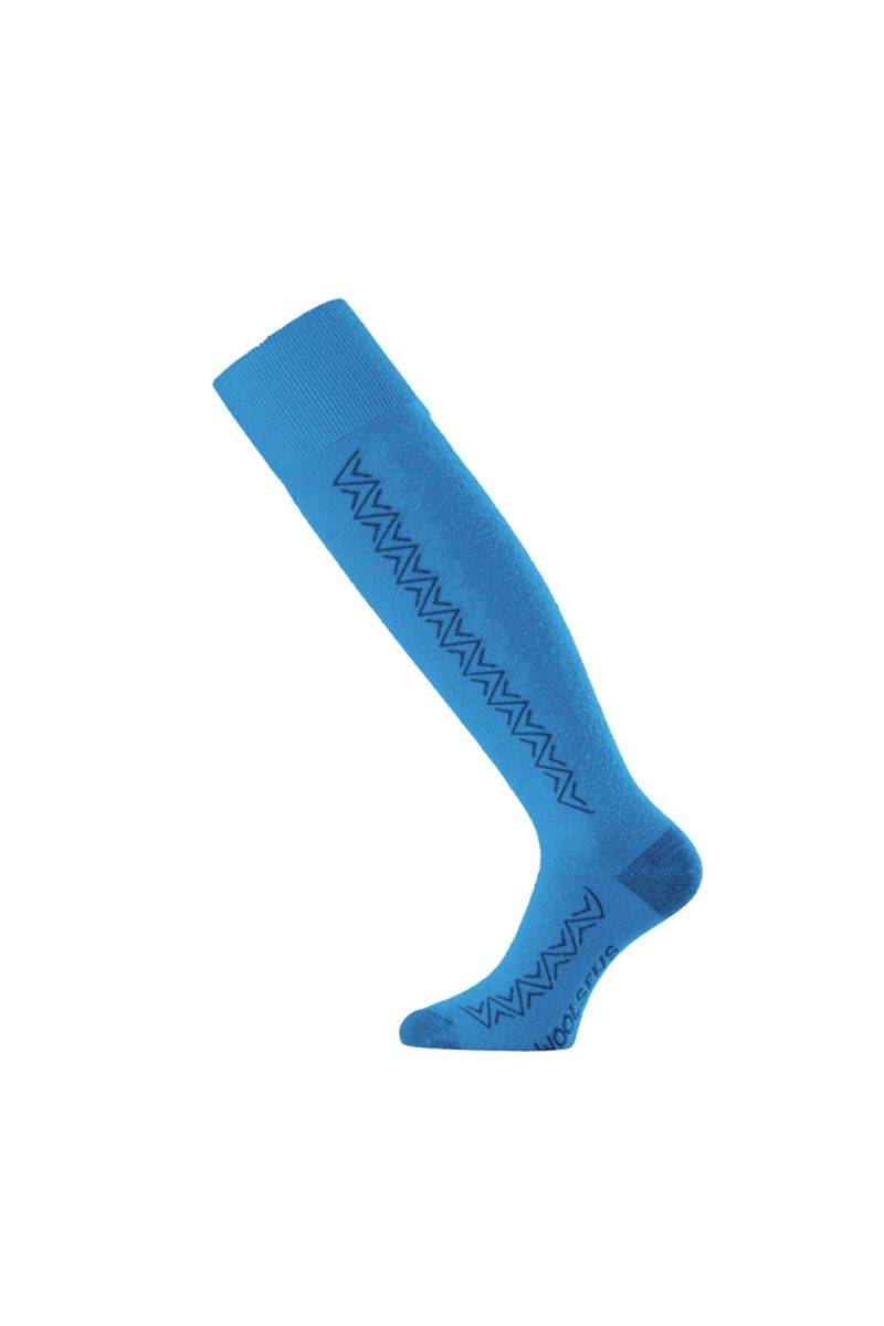 Lasting merino lyžiarske podkolienky FWH modrá Veľkosť: (34-37) S