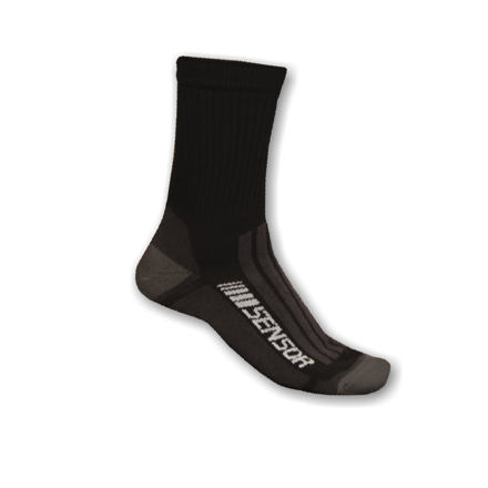 Sensor PONOŽKY TREKING MERINO čierna / sivá Veľkosť: 3/5