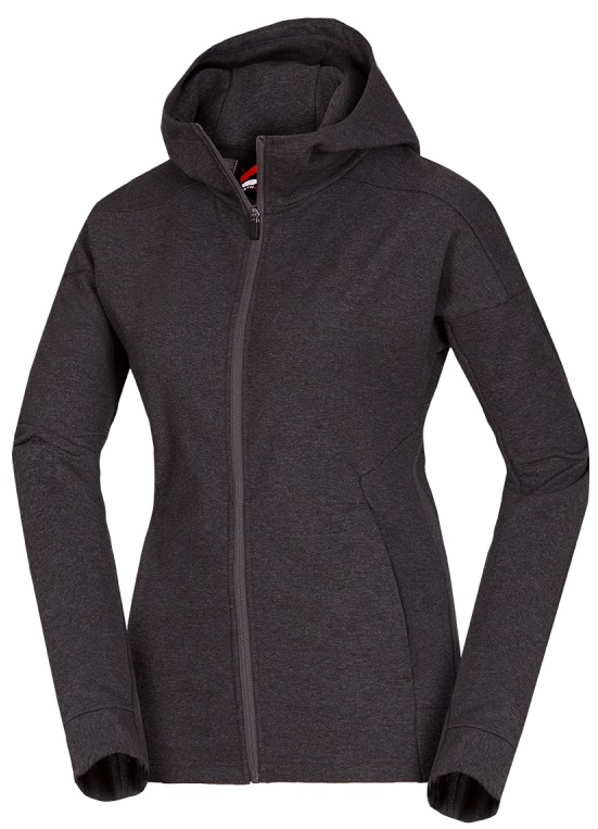 Northfinder EMILEE dámska mikina Black melange MI-4707SP-274 Veľkosť: S 8584153226002