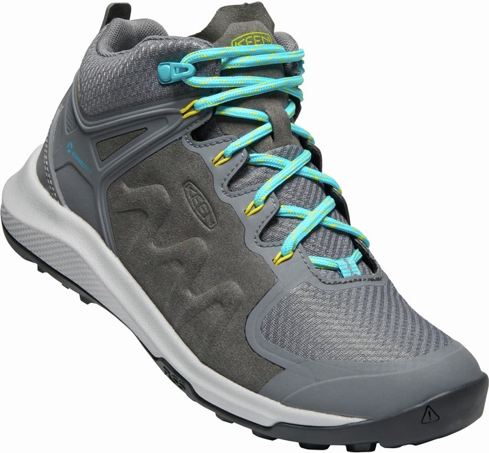Keen EXPLORE MID WP W steel grey / bright turquoise Veľkosť: 37
