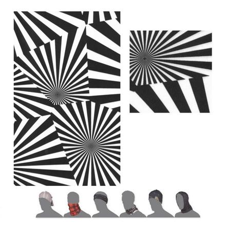 SENSOR TUBE COOLMAX THERMO GEOMETRY šatku multifunkčný čierna / biela Veľkosť: UNI