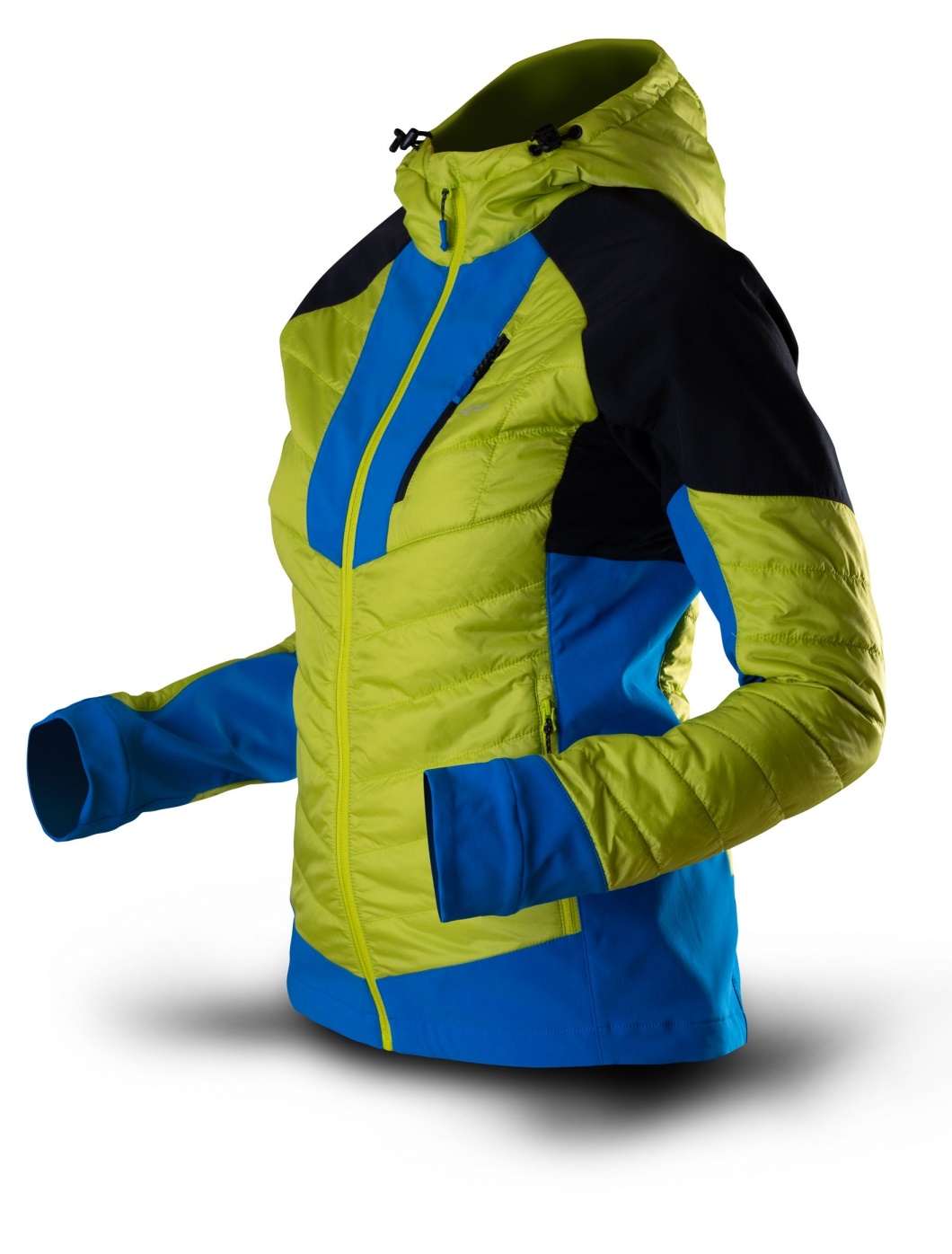 Trimm dámska bunda MAROLA lime green/jeans blue Veľkosť: XS