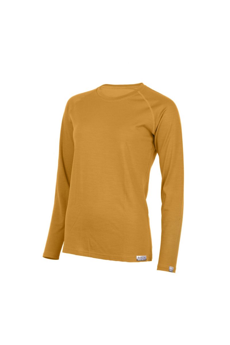 Lasting dámske merino tričko ATILA horčicové Veľkosť: L 8596445033823