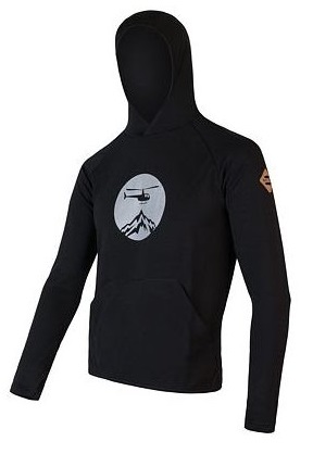 SENSOR MERINO UPPER HELI pánska mikina klokanka čierna Veľkosť: L