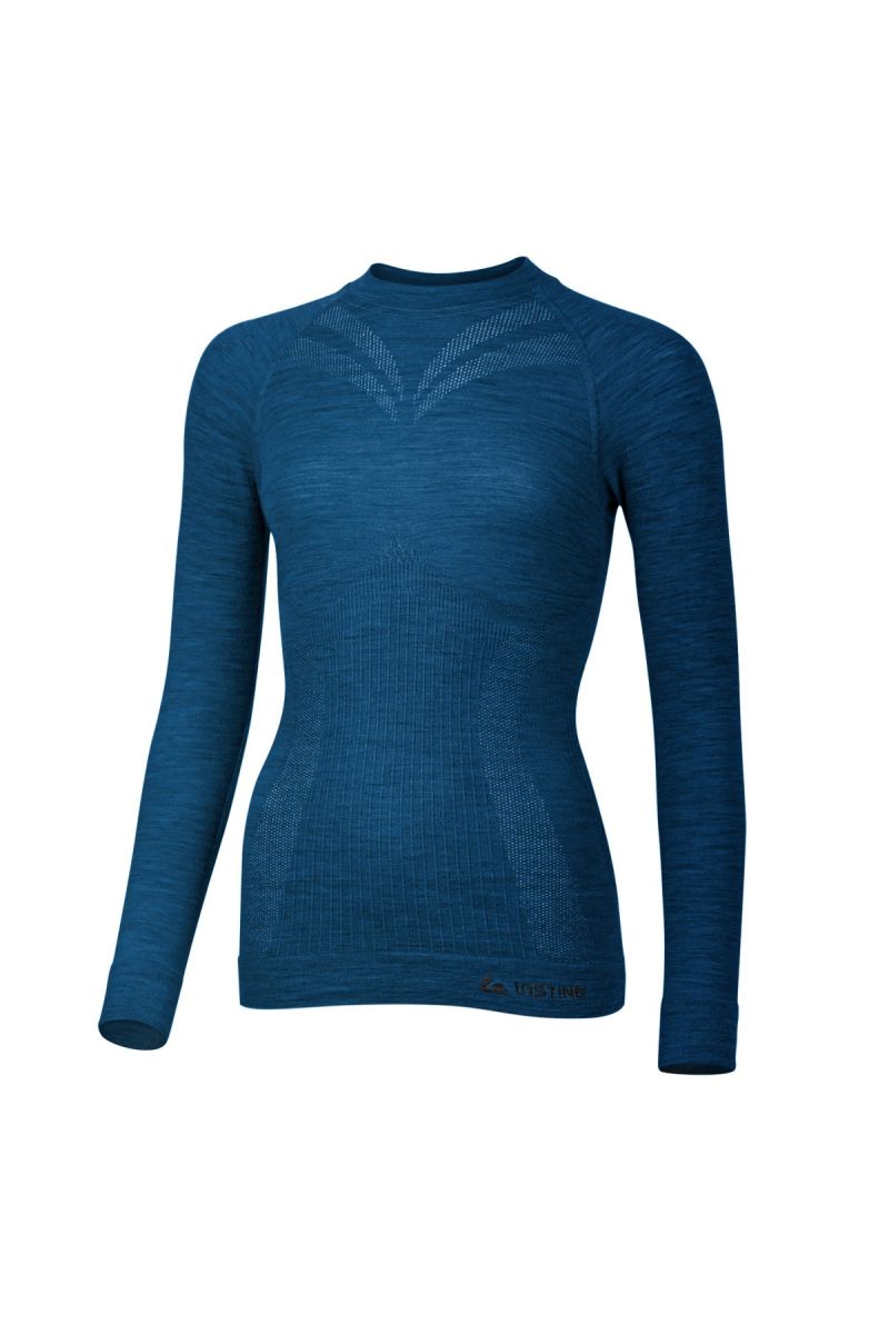Lasting dámske merino tričko MATALA 5160 modré Veľkosť: XS