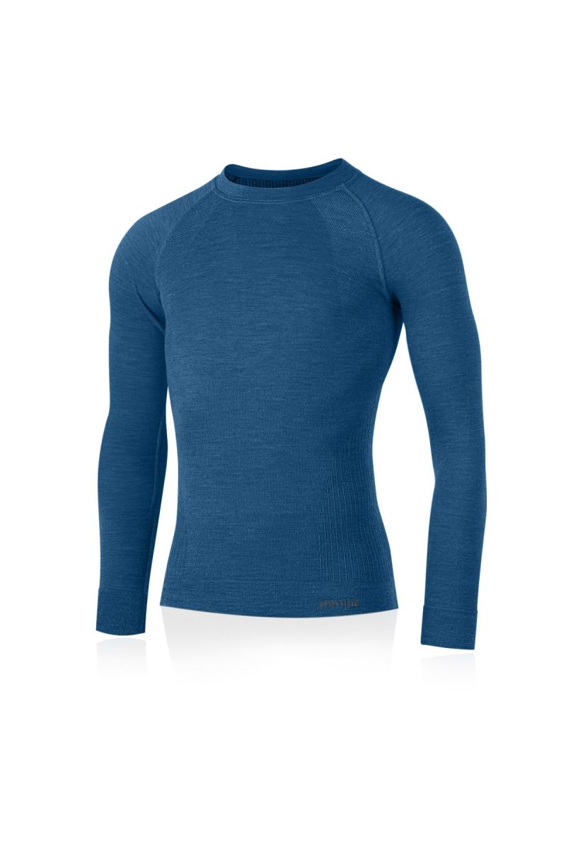 Lasting pánske merino tričko MAPOL 5160 modré Veľkosť: L/XL
