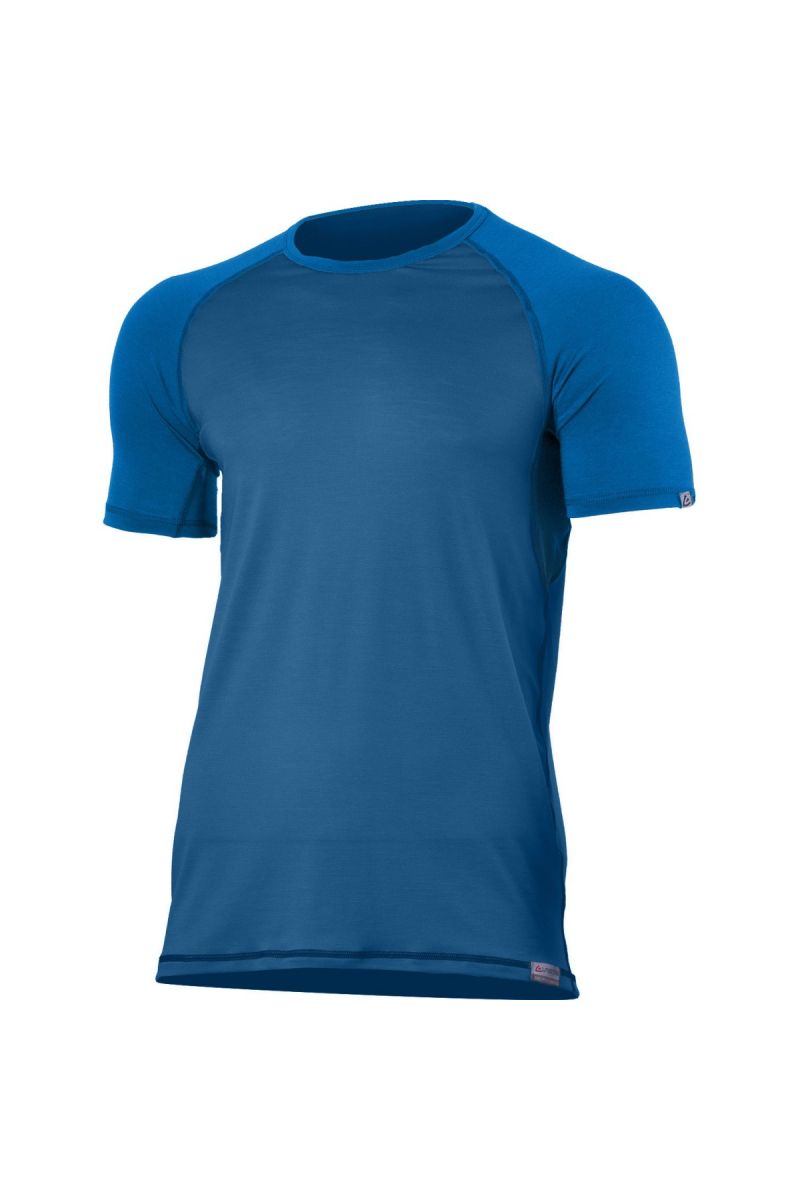 Lasting pánske merino tričko OTO 5351 modré Veľkosť: XL