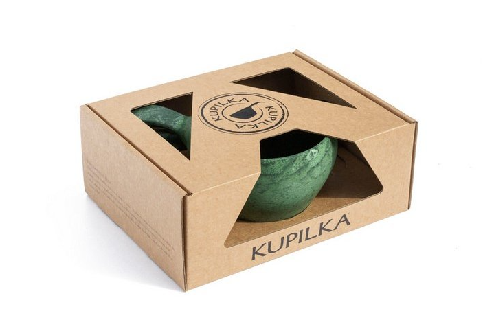 Kupilka KUKSA 370 ml Large + spork 205 SET - Conifer (GREEN) 6430014972224