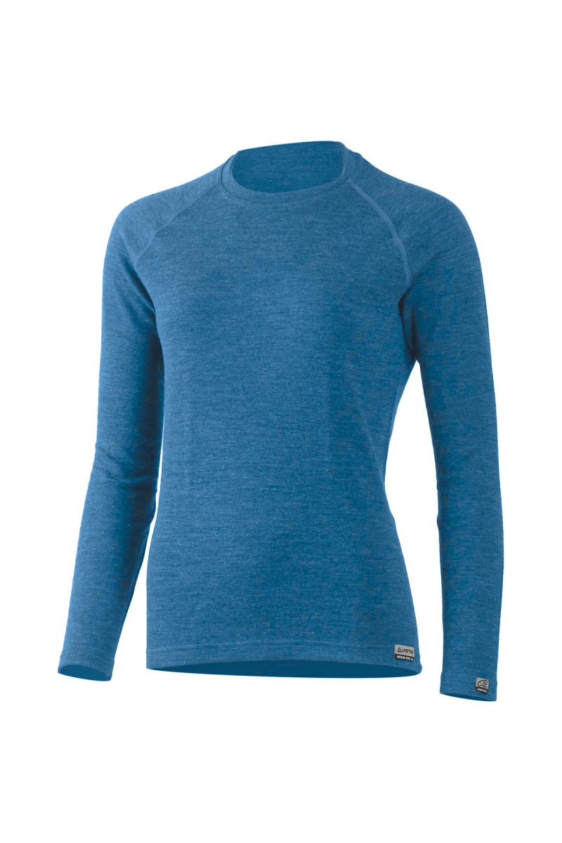 Lasting dámska merino mikina LENA 5150 modrá Veľkosť: L 8596445059632